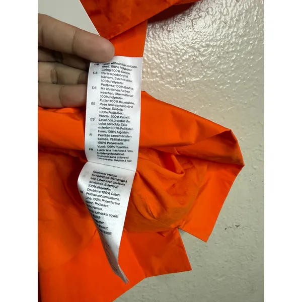 COS Voluminous Off-The-Shoulder Top in Bright Orange size 4 NWT - Image 9