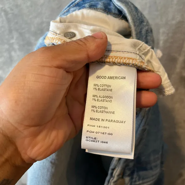 Good American Good‎ Curve Skinny Crop Jeans Size 24 Plus Size Tummy Control New - Image 9