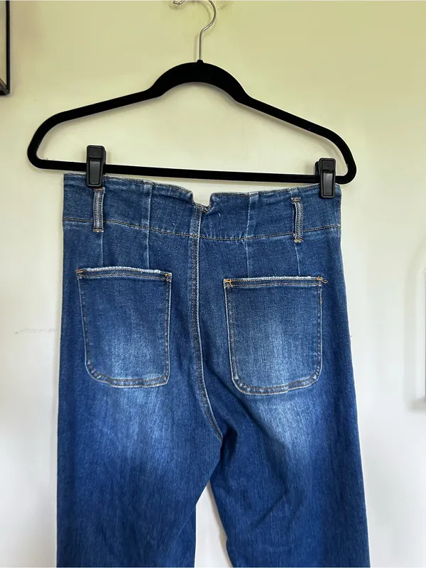Risen Jeans High Rise Waist Flare Leg Jeans Size 11/30 - Image 3