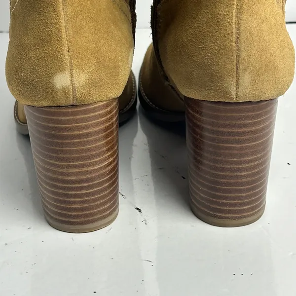 Enzo Angiolini Eajenya Tan Suede Knee High Block Heel Boots Womens 9M - Image 13