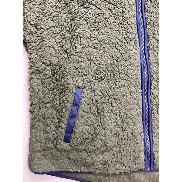 Perch by Blu Pepper Womens 2XL Green Sherpa Fleece Zip Up Hoodie Jacket‎ - Image 2