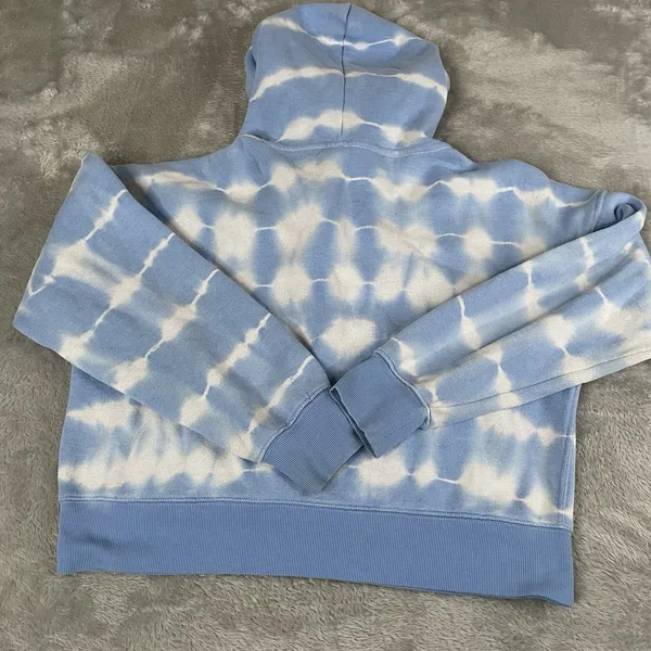 Fp‎ Movement Free People Blue White Tie Dye Pullover Sweatshirt Hoodie Womens M - Image 8