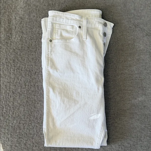 Madewell women’s white high skinny stretch denim Jeans‎ size 16/33 - Image 9