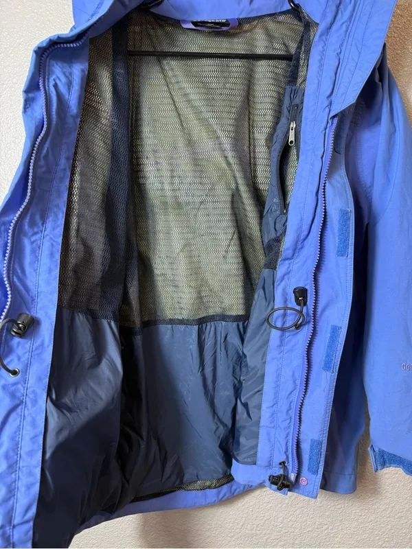 Patagonia GORE-TEX Rain Shell‎ Jacket Women’s S Blue Hooded Waterproof Hiking - Image 7