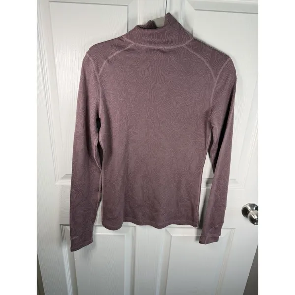 Terramar Woolskins Merino Wool Base Layer Top Small Purple UPF 50 Outdoor Hiking - Image 8
