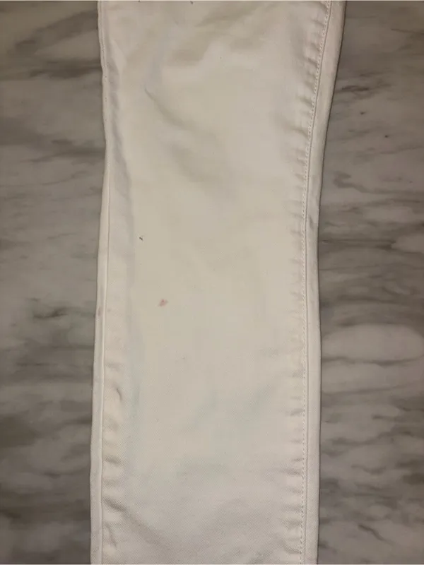 Sam Edelman Stiletto High Rise Skinny Ankle White Jeans - Image 7