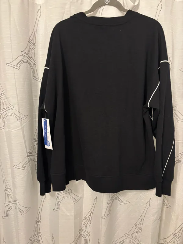 Threads 4 Thought Oversized black sweatshirt with one trimming Sz.1x - Image 8