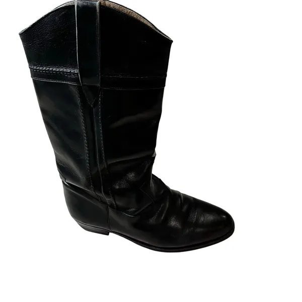 Vintage Longlife Indiana Women's Riding Boot Black Horseback Western - Image 9