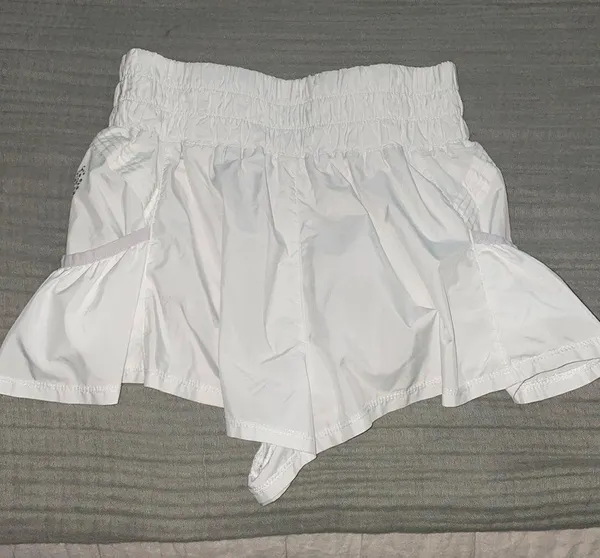FP Movement Get Your Flirt On Shorts in White - Image 4