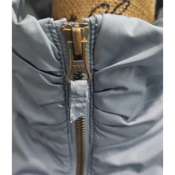 Columbia Women's Puffer Vest Full Zip Up Sleeveless Jacket Medium Gray‎ - Image 3
