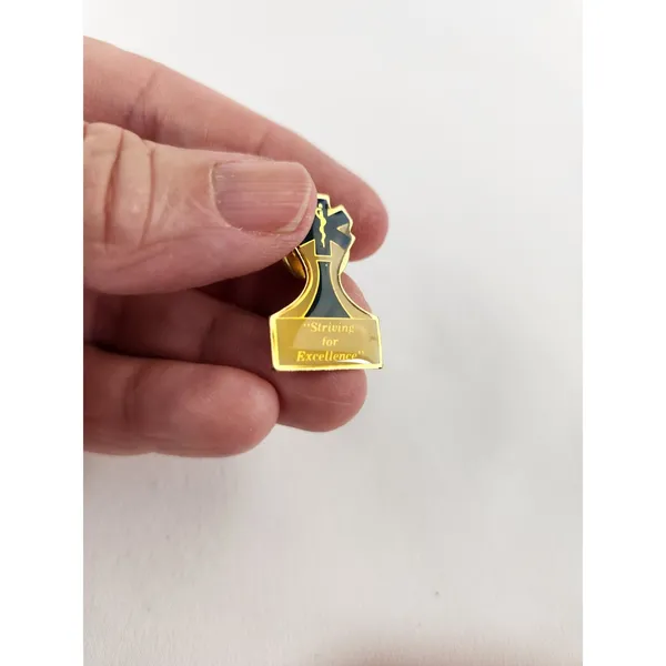 Vintage Emergency Medical Services Nurse Doctor Excellence Badge Lapel‎ Pin EMT - Image 2