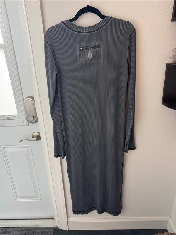 • FP Movement • NWOT Women’s Position Tunic Layer Long Sleeved Dress Charcoal - Image 4
