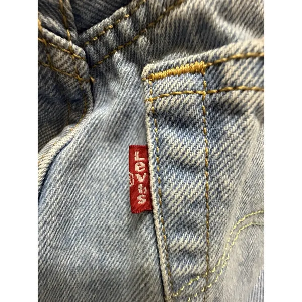 Levi's 501 Denim Shorts Womens 26 High Rise Button Fly Cut Off Light Wash #I10-1 - Image 5