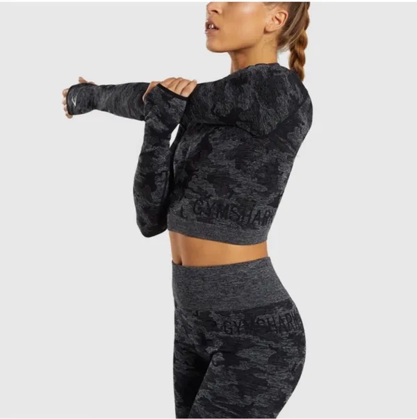 Gymshark Adapt Camo Crop Top - Image 3