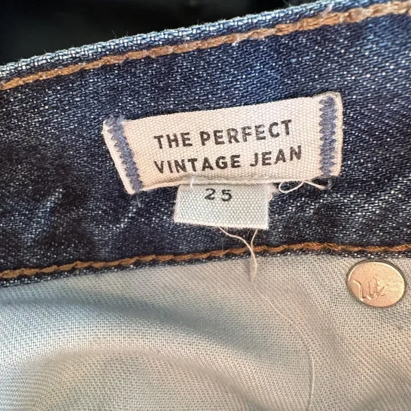 NWOT Madewell Perfect Vintage Jeans Metallic Tuxedo Glitter Stripe - Image 8