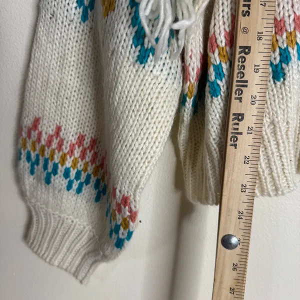 Rock&roll ladies Cozy Knit Sweater with Fringe Details western rodeo size XL - Image 10