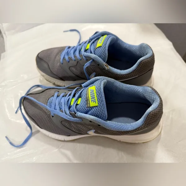 Nike Downshifter 6 Running Shoes Women’s 8.5 Gray Blue Athletic Walking Sneakers - Image 9