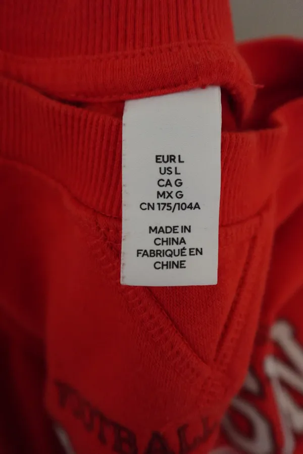 Red Embroidered University of Wisconsin Crewneck - Image 2