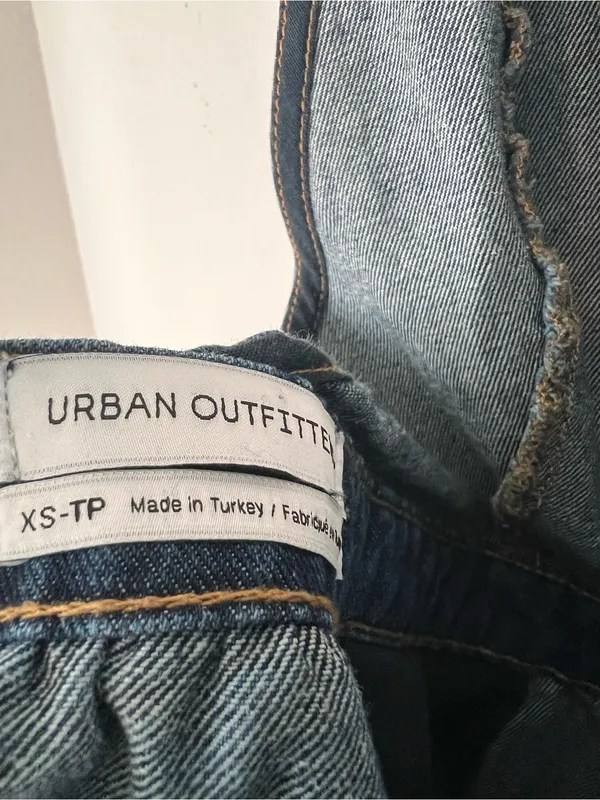 Urban Outfitters UO Denim Sleeveless Midi Dress XS 100% Cotton Casual Blue Jeans - Image 6