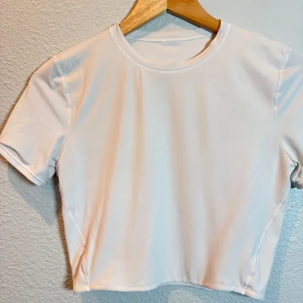 Lululemon Wundermost Ultra-Soft Nulu‎ Crewneck Cropped T-Shirt - Image 7