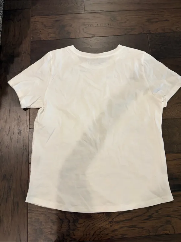 New with Tags Evereve South Parade Gold Hearts Tee Sz M - Image 7