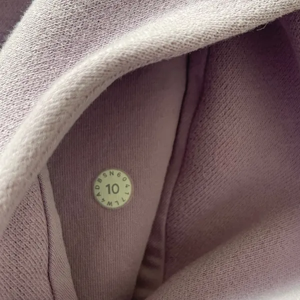 Lululemon Scuba Full Zip Hoodie Women 10 Purple Lavender Athleisure Thumbholes - Image 7