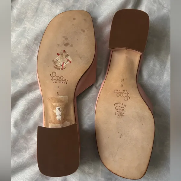 Lilly Pulitzer Peach and Mint Mules - Image 5