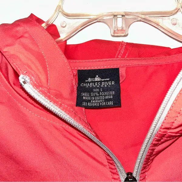 Charles River Apparel Coral Windbreaker Jacket Women’s Small - Image 2