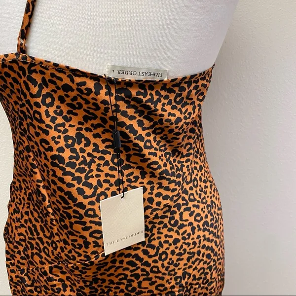 The East Order Sahara Leopard One Shoulder Midi Dress L NWT - Image 7