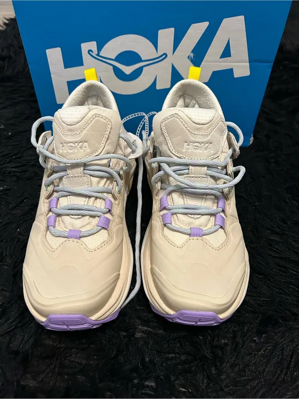 HOKA W Kaha 3 Low GTX cream hiking activewear shoes sneakers women’s 7 new - Image 3