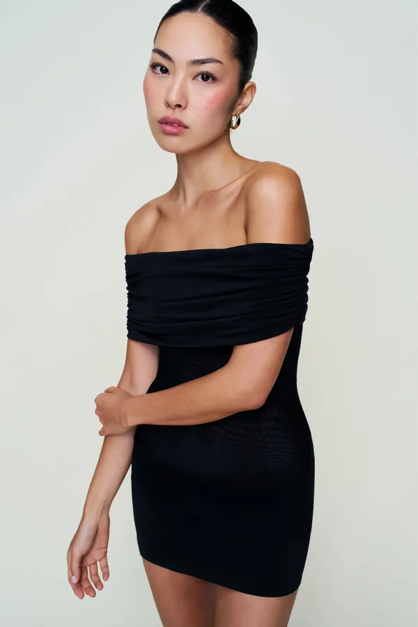 NWT Danielle Guizio Black Talia Mesh Mini Dress. Size XL - Image 4