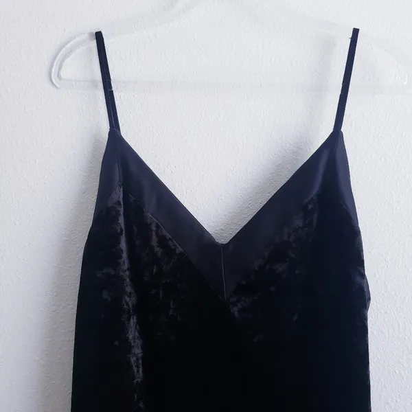 Lulus Crushed Velvet Mini Tank Top Dress - Image 2