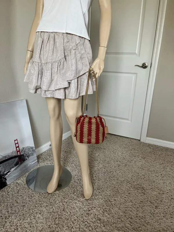 Coach Faye Mini Drawstring Bag With Stripes  - Image 10