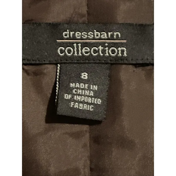 NEW Dress Barn Brown Metallic Bridal Mother Of Bride Jacket Blazer 8 - Image 2
