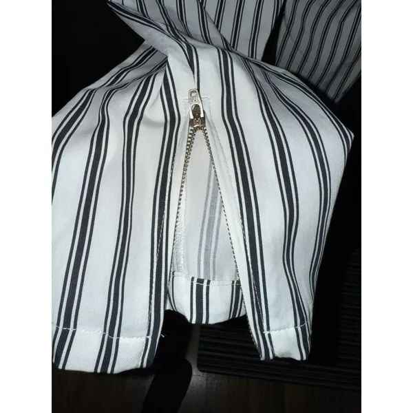 Ann Taylor Loft Striped‎ Summer Pants in Marisa Fit Sz 10 Jasmine Color - Image 5