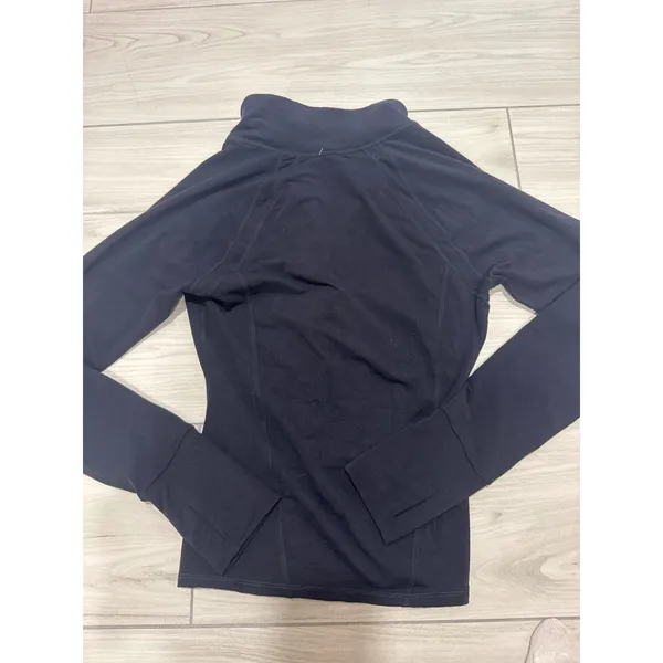 Free People FP Movement Womens Quarter Zip Athletic Pullover Black Orange M - Image 5