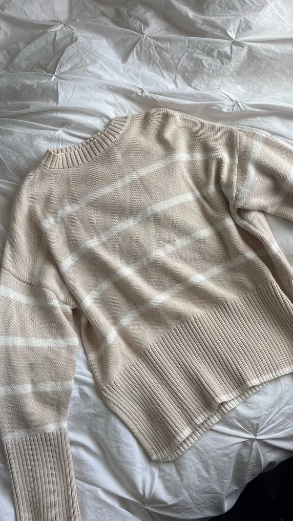 Knitted sweater Tan Size XS - Image 2