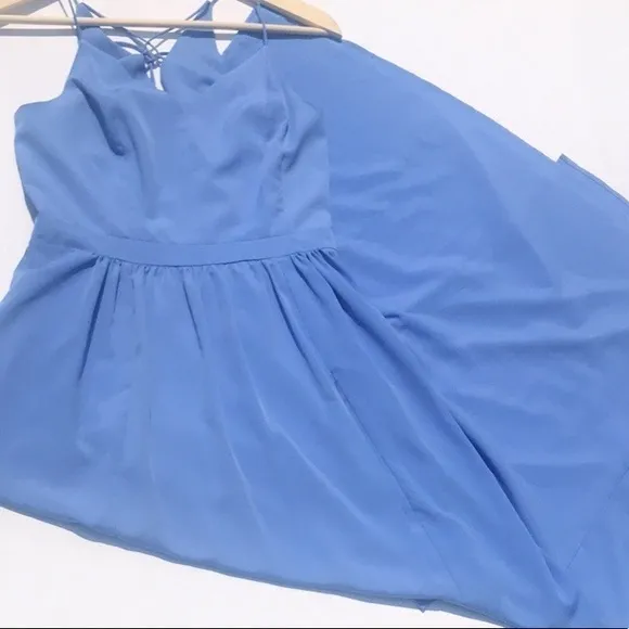 1. State Blue Strappy Back Slit Skirt Maxi Dre‎ - Image 3