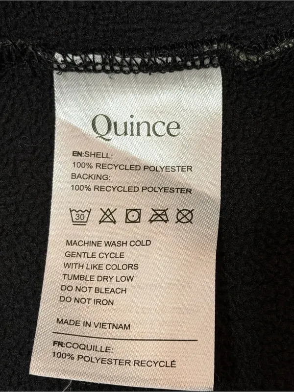 Quince Women’s Soft-shell Fleece Lined Full Zip Heather Olive Oil Jacket Size XS - Image 6