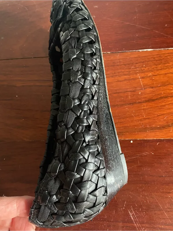 Cole Haan Women's Black Woven Ballet Flats Sz 6 - Image 7