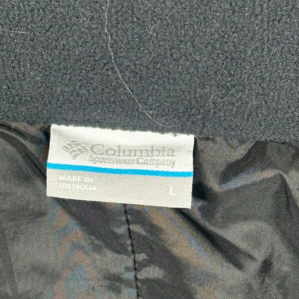 Columbia Women’s Black Puffer Vest Full Zip Outdoor Hiking Size Large - Image 3