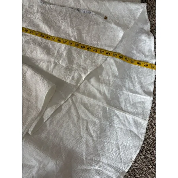 Lulus Arabella White Jacquard Basque Waist Maxi Dress Size Large Bridal Wedding - Image 8