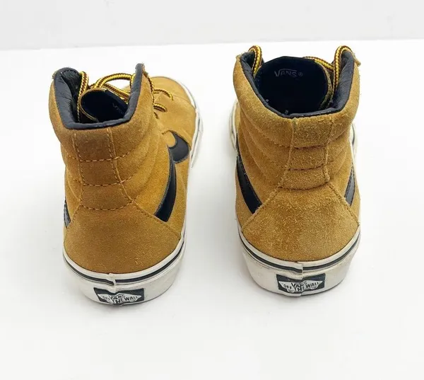 VANS Suede Wheat Tan Black SK8 High Top Sneakers, Size 6.5 - Image 13