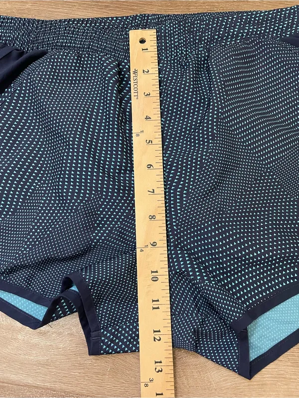 Under Armour Running Shorts Women’s Size M Navy Blue Pockets Brief Lined - Image 14