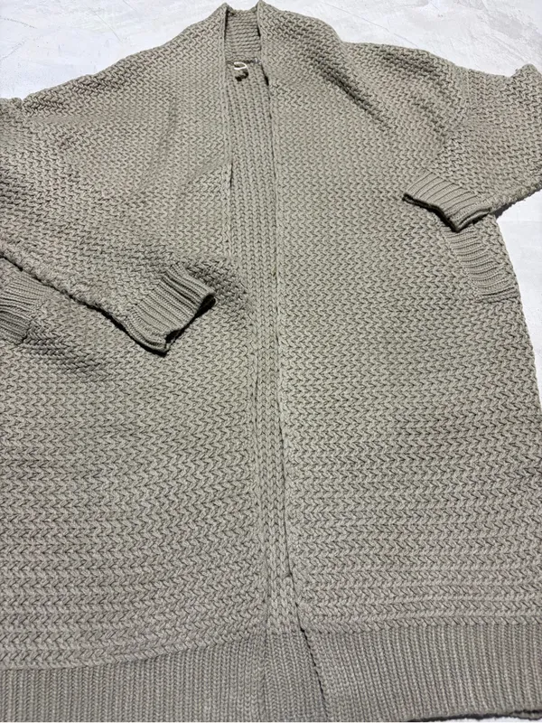 POL chunky Knit long Cardigan Sweater medium - Image 2