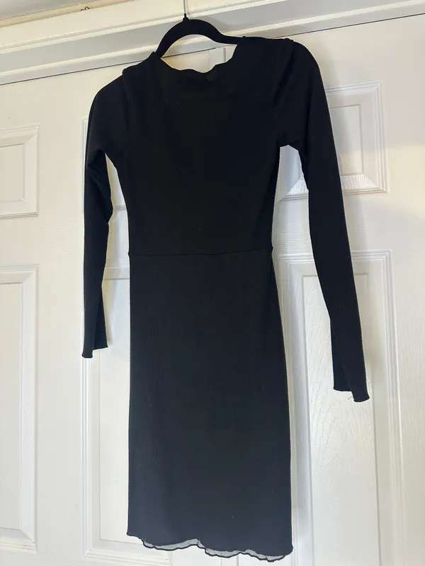 Princess Polly Night Out Cutout Dress Black Size 6 - Image 4