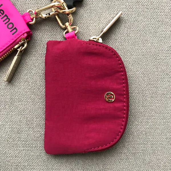 Lululemon Dual Pouch Wristlet Sonic Pink/Pomegranate/Black - Image 7