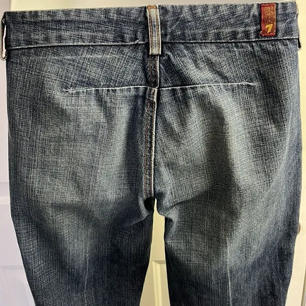 7 for all Mankind Cotton Fade Women’s Distressed Jeans Size 29 00940190 - Image 9
