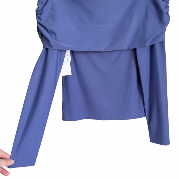 Wilfred Aritzia Lavinia Off-The-Shoulder Top Blue Size S NWT - Image 4