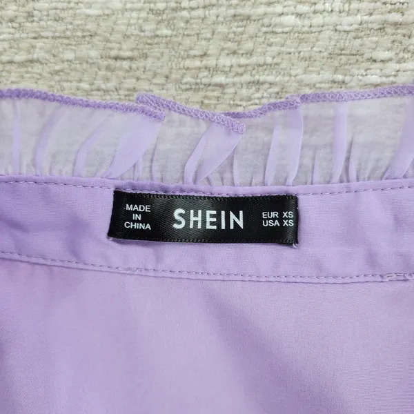 Shein‎ Prairie Dress Womens XS Lavender Cottage Flowy Lined Victorian Coquette - Image 2